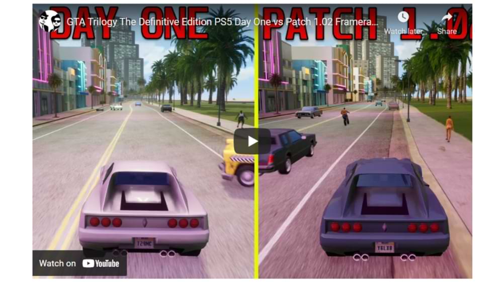 GTA The Trilogy still with serious framerate issues on Switch