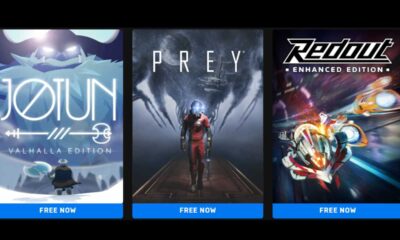 Get Prey, Redout, and Jotun Games for Free on the Epic Games Store!